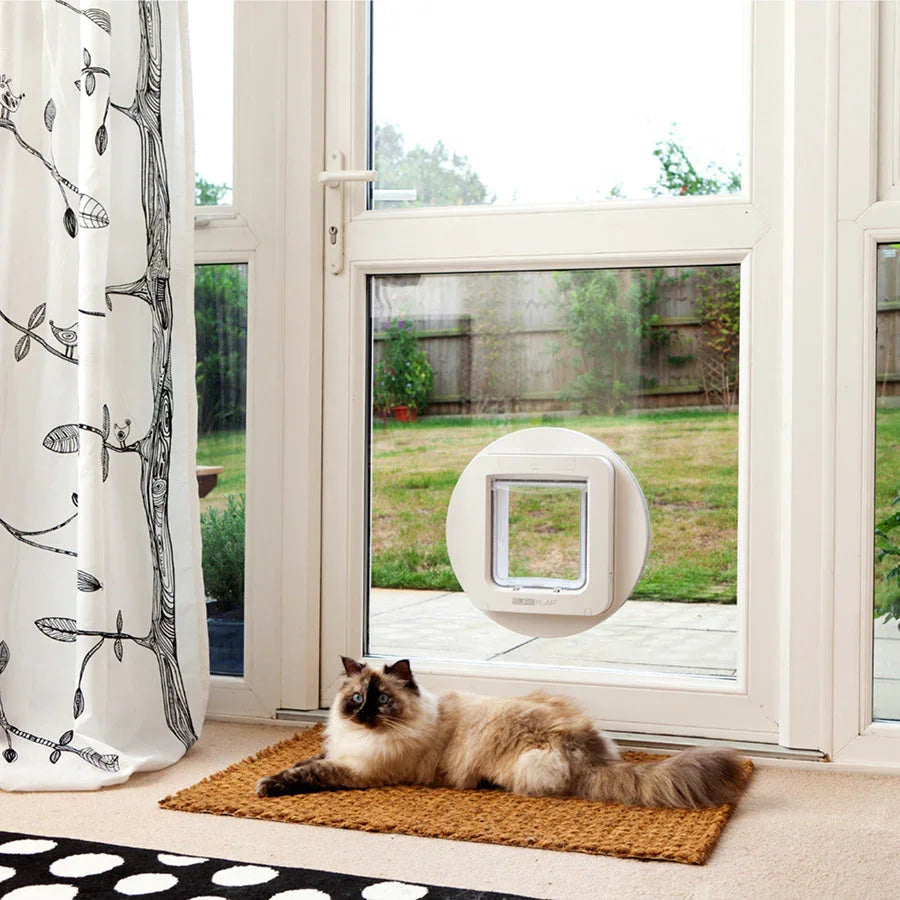SureFlap Microchip Pet Door for Cats & Small Dogs – White