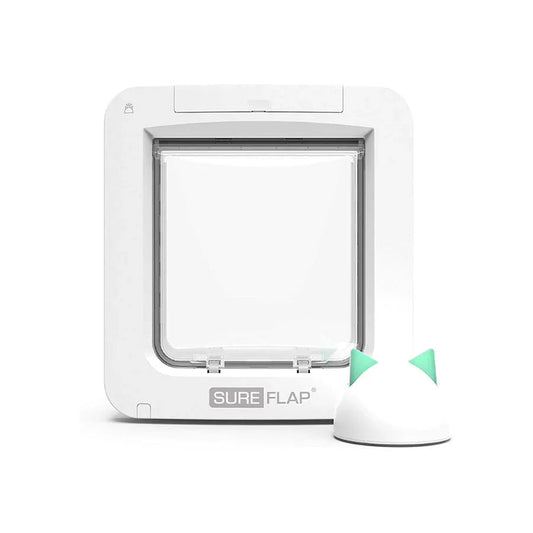 SureFlap Smart Microchip Pet Door for Cats & Small Dogs – White