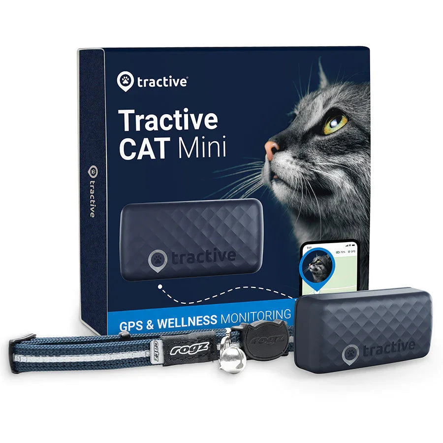 Tractive Smart GPS Cat Tracker with Activity Monitoring – Black