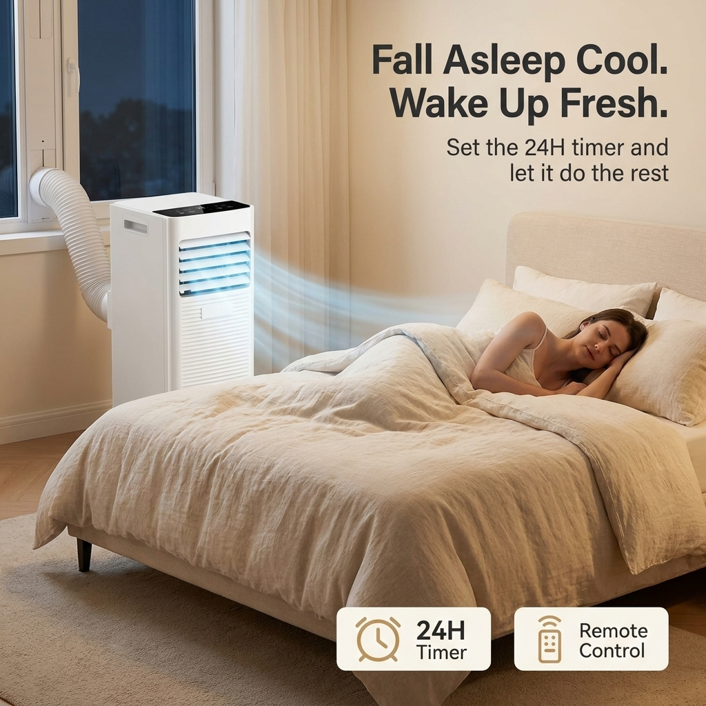 Portable Air Cooler & Fan with Humidity Control – Powerful Home Cooling System