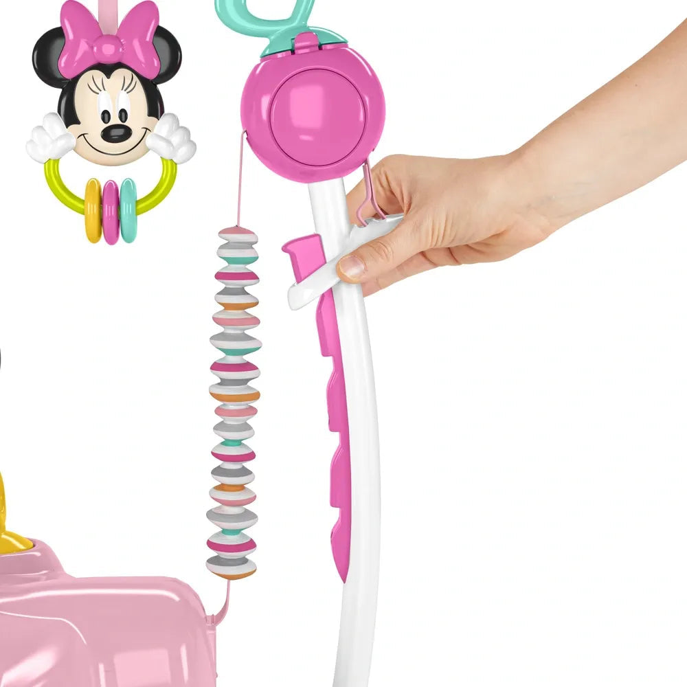 Pink Baby Activity Jumper with Interactive Toys, Music & Sensory Play Center