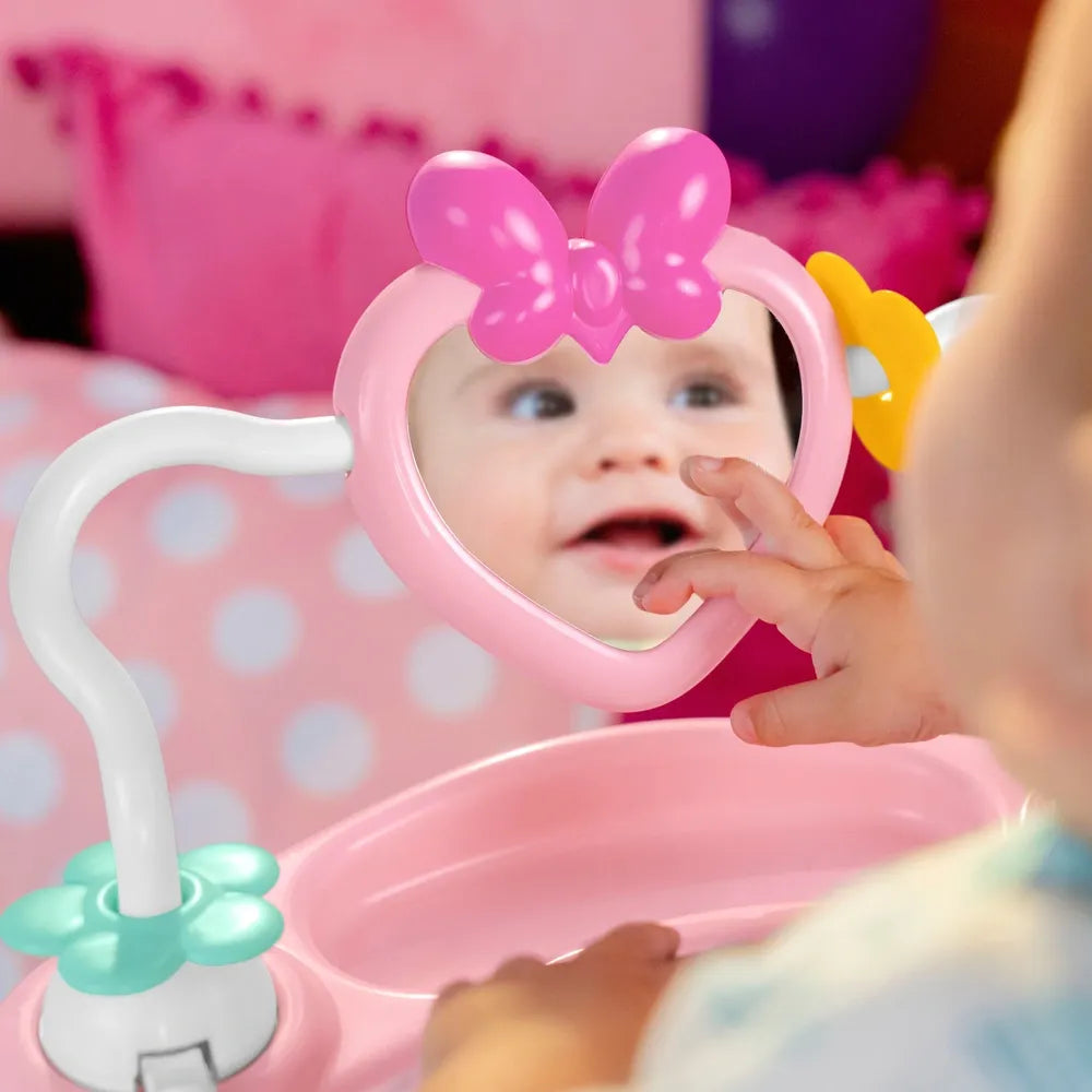 Pink Baby Activity Jumper with Interactive Toys, Music & Sensory Play Center