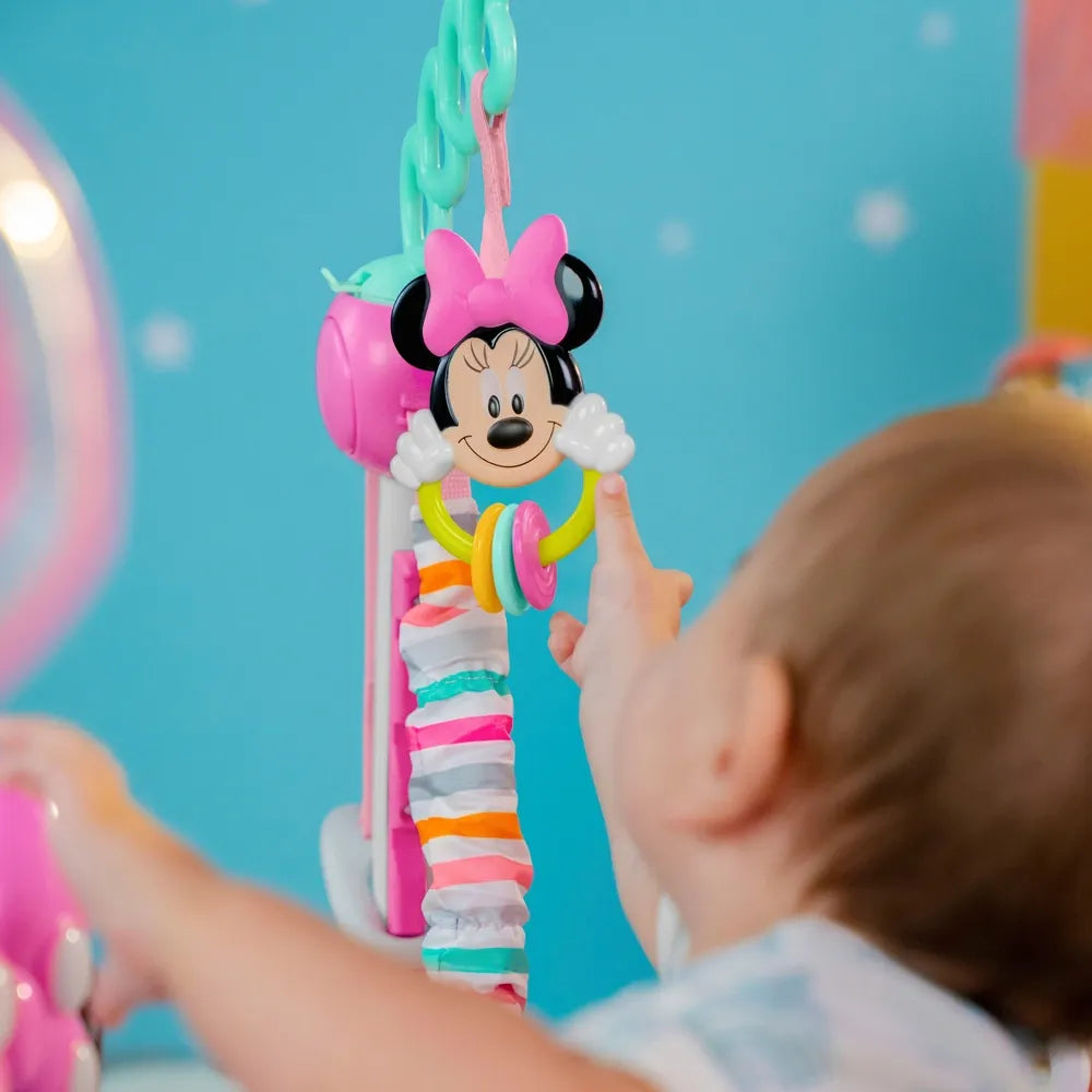 Pink Baby Activity Jumper with Interactive Toys, Music & Sensory Play Center